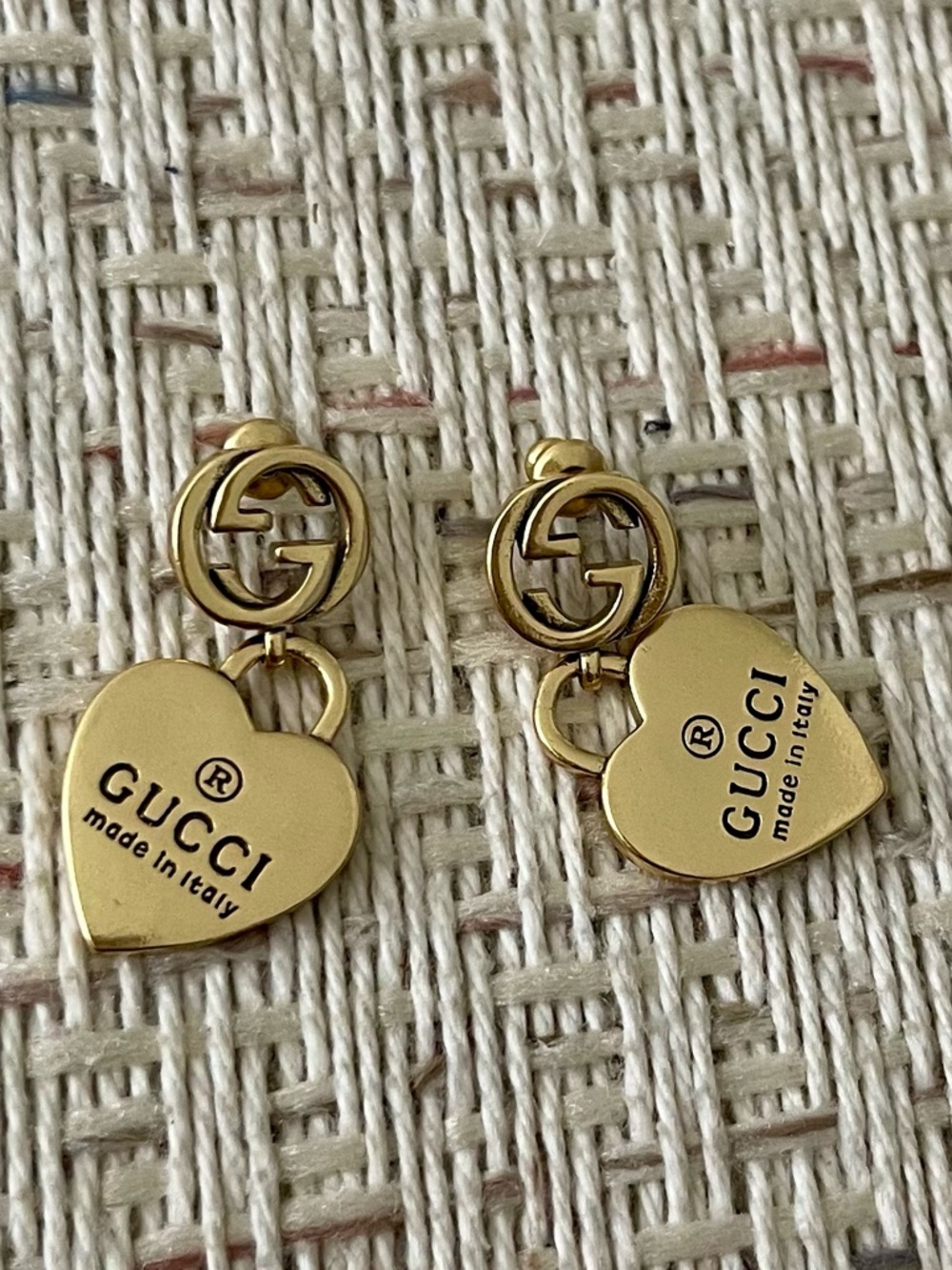 GG Small Heart Shaped Earrings